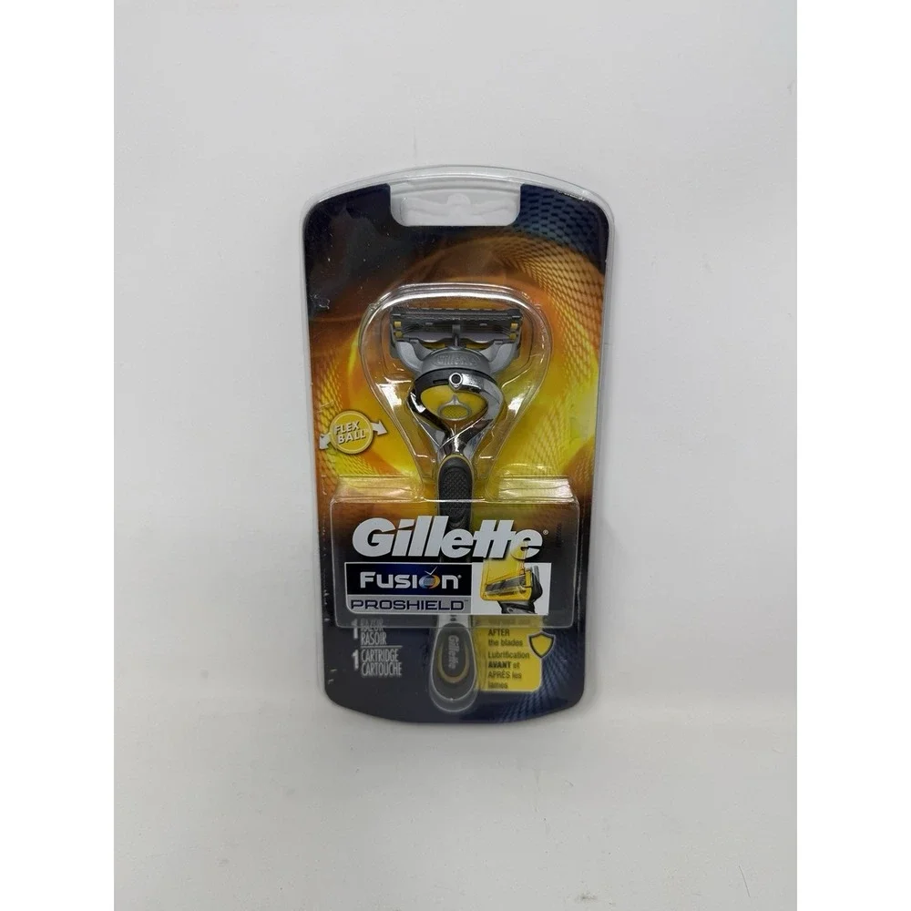 Gillette Fusion ProShield Men's Razor - 1 Razor&1 Cartridge and Shave Gel - NIP